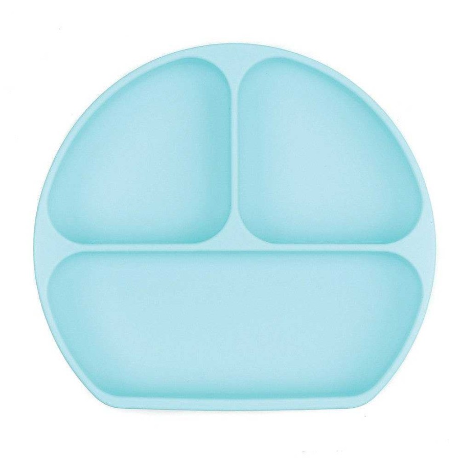 Gear lqINDIGO | Bumkins Silicone Dish With Grip - Blue