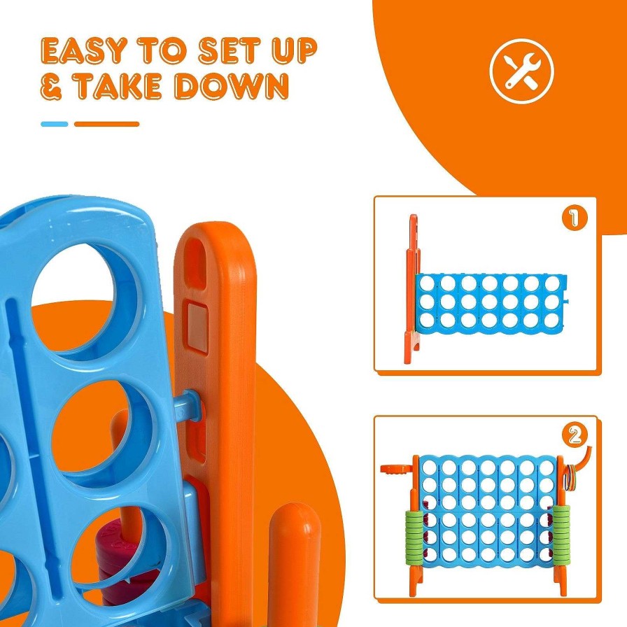 Gear dsvCOSTWAY | 2.5 Feet 4-To-Score Giant Game Set