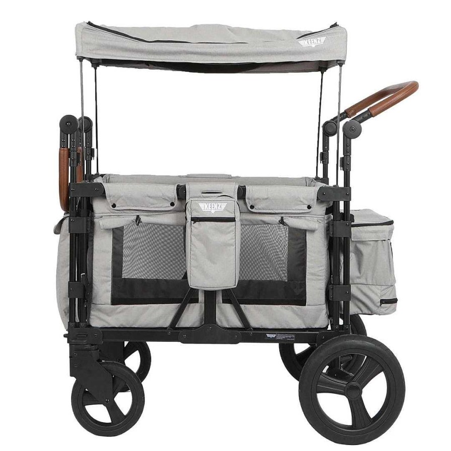 Strollers opBESTLIFEKIDS | Keenz Xc+ - Luxury Comfort Stroller Wagon 4 Passenger - Smoke Gray