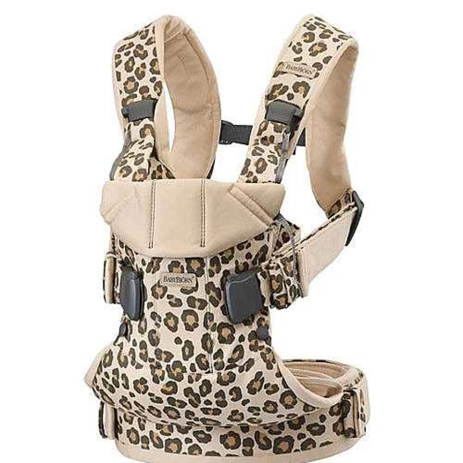 Gear opBABYBJORN | Baby Carrier One - Beige Leopard Cotton