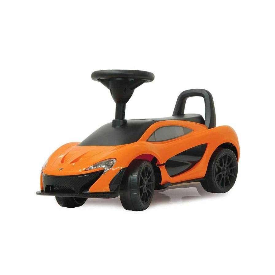 Gear cdsvKidsVIP | Mclaren P1 Push Car For Toddlers With Leather Seat & Music - Orange