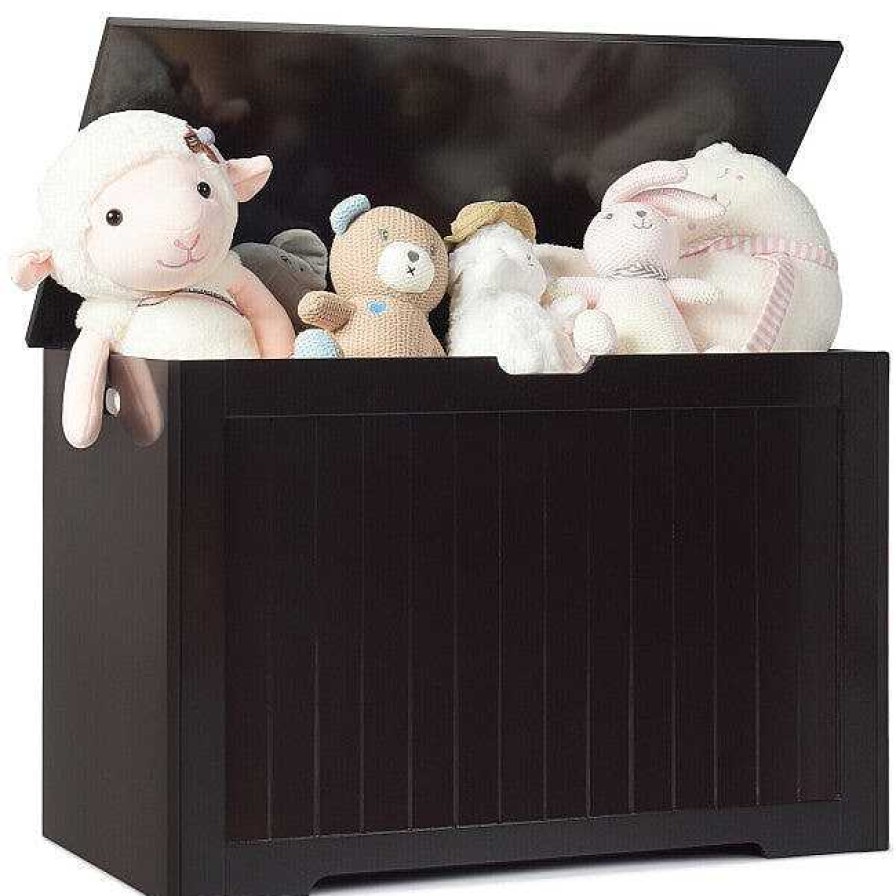 Nursery dsvCOSTWAY | Wooden Toy Chest - Espresso