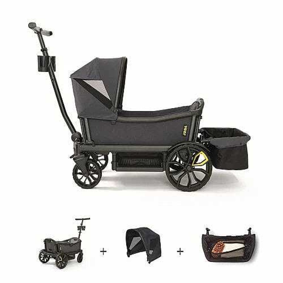 Strollers opVEER | Cruiser Bundle (Cruiser, Basket, Canopy) + Bug Shield