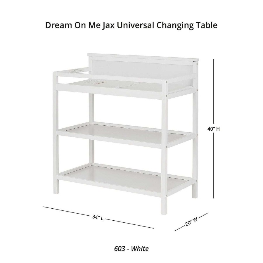 Nursery dsvDREAM ON ME | Ashton Universal Changing Table - White