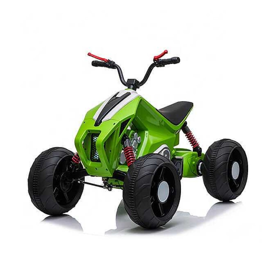 Gear cdsvKidsVIP | Sport Utility Edition 24V Ride-On Atv For Kids With Rubber Wheels & Leather Seat - Green