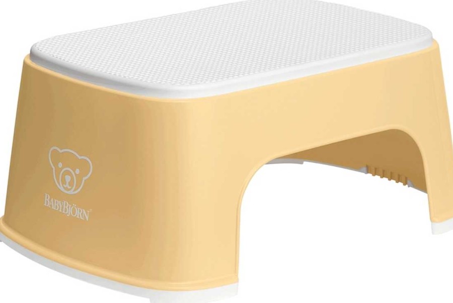 Gear lqBABYBJORN | Step Stool - Powder Yellow / White