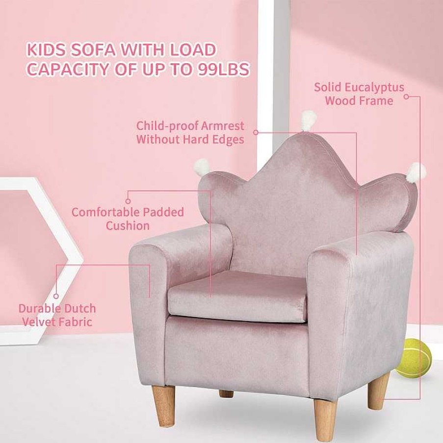 Nursery dsvAOSOM | Toddler Couch For Kids Room - Pink