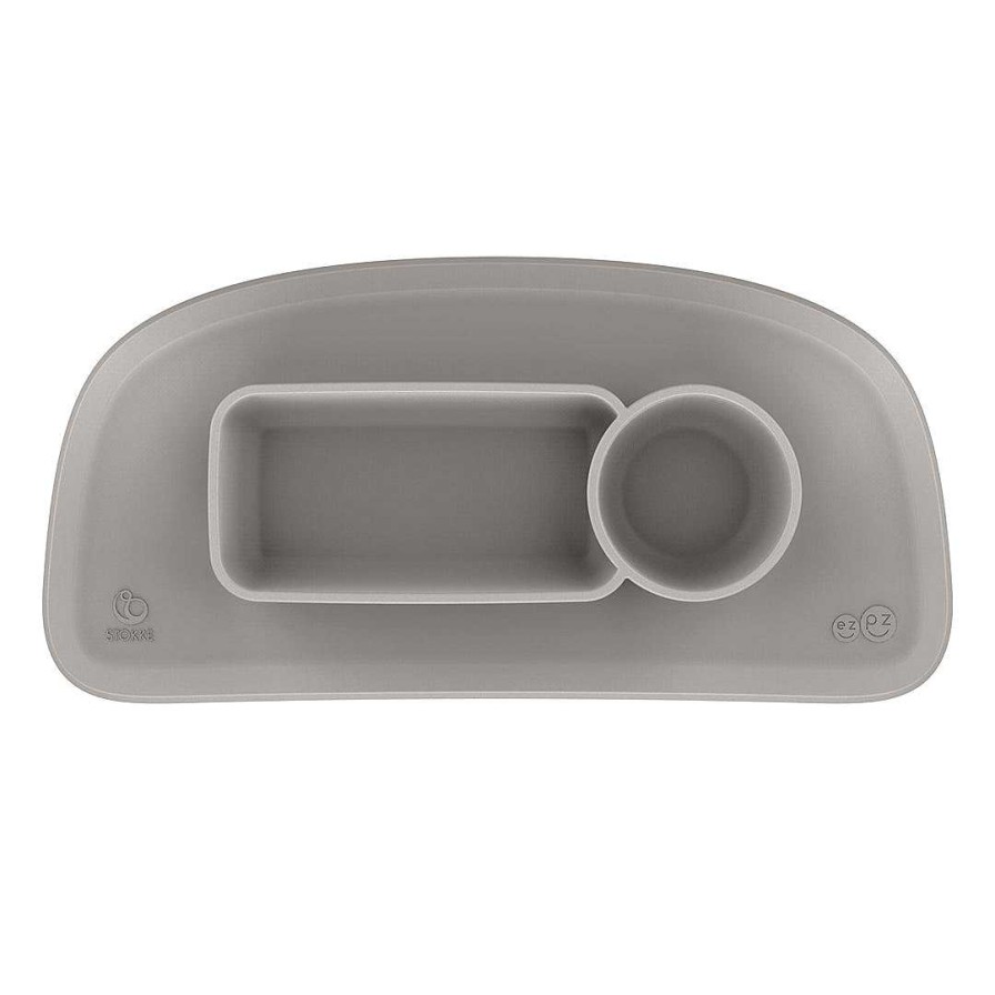 Gear lqINDIGO | Ezpz Silicone Placemat For Stokke Tray - Soft Gray