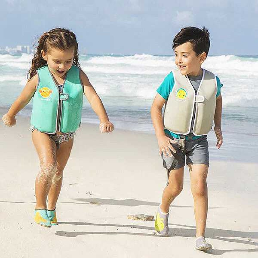 Gear dsvBBLUV | Shooz: Neoprene Water Shoes 2-3 Years & Naj: Neoprene Swim Vest 1-3 Years - Blue