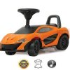 Gear cdsvKidsVIP | Mclaren P1 Push Car For Toddlers With Leather Seat & Music - Orange