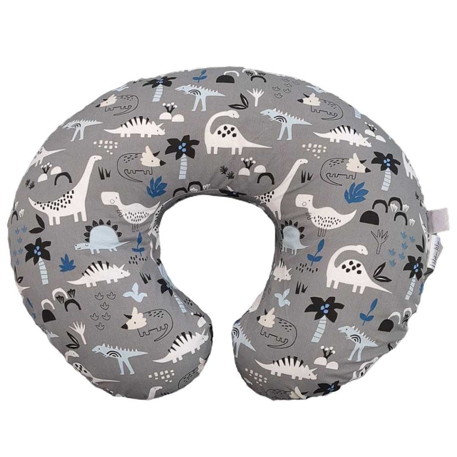 Nursery rsA.SHOPOVA | Original Nursing Pillow And Positioner - Grey Dinosaurs