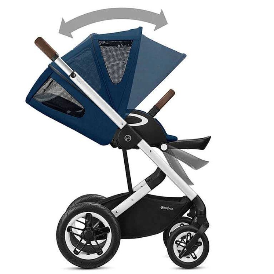 Strollers opCOLUMBUSTP | Talos S Lux Stroller & Aton 2 Sensorsafe Car Seat Travel System- Navy