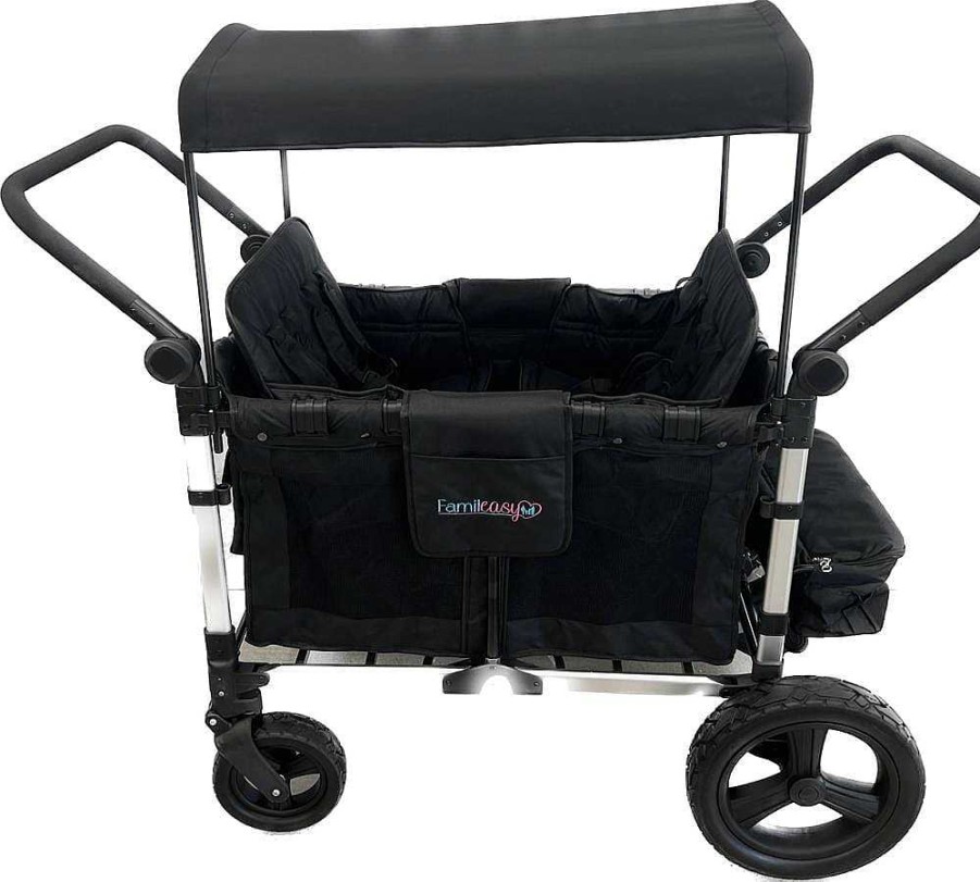 Strollers cdsvFAMILEASY | Living Luxury 4-Seat Stroller Wagon Newborn Bundle