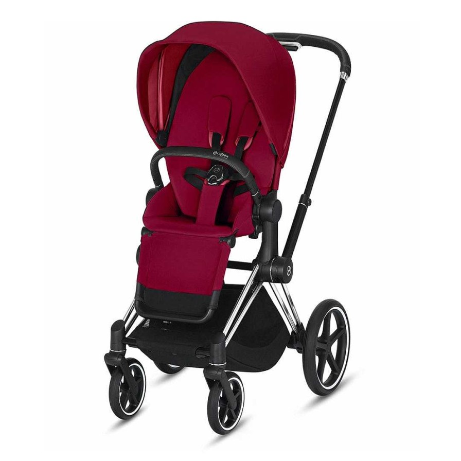 Strollers opCOLUMBUSTP | Epriam Stroller - Chrome/Black/True Red