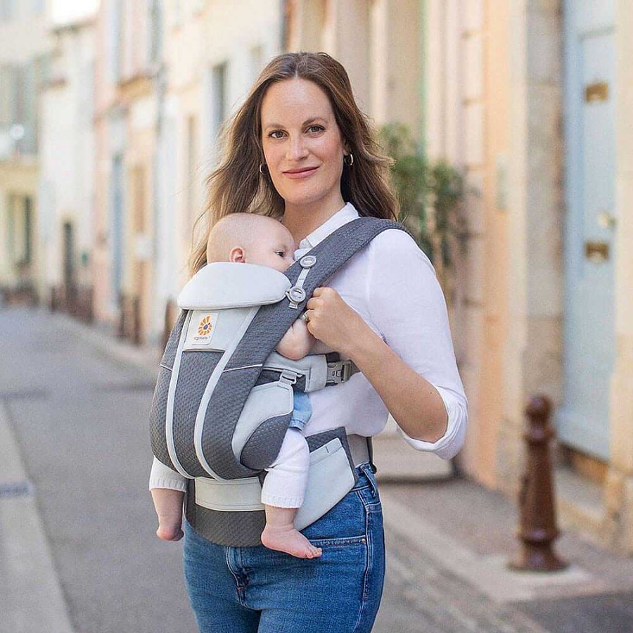 Gear obERGOBABY | Omni Breeze Baby Carrier - Mosaic Grey Limited Edition