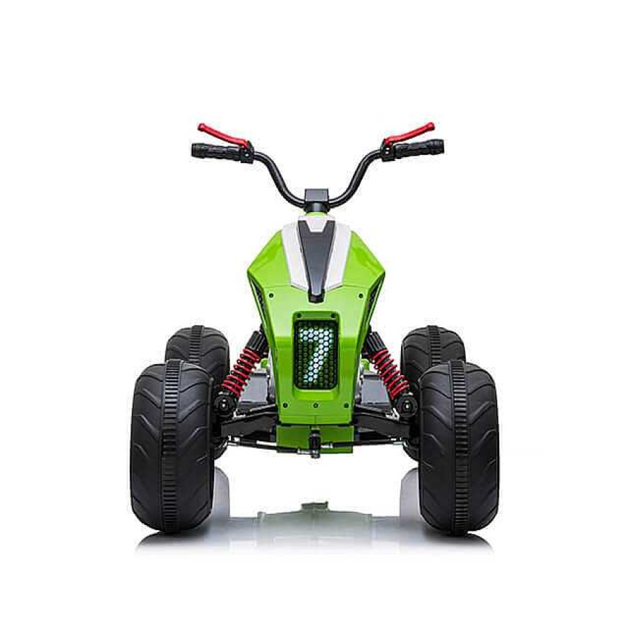 Gear cdsvKidsVIP | Sport Utility Edition 24V Ride-On Atv For Kids With Rubber Wheels & Leather Seat - Green