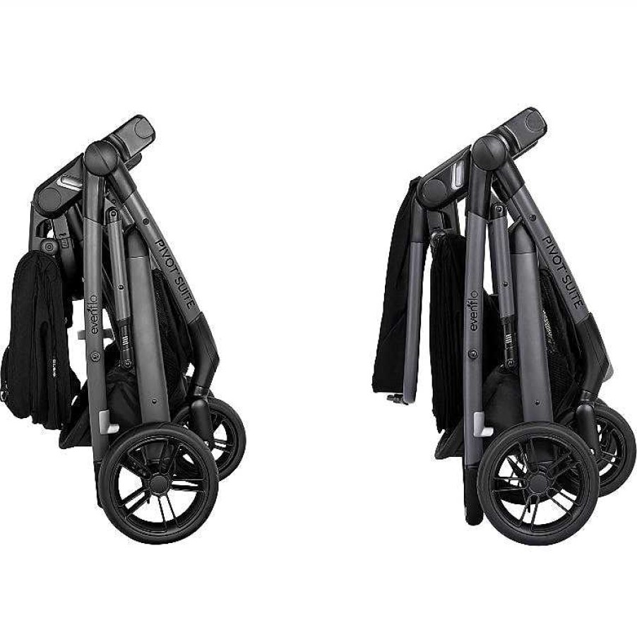 Strollers opGOODBABY CANADA | Pivot Suite Modular Stroller With Litemax Infant Car Seat - Dunloe Black