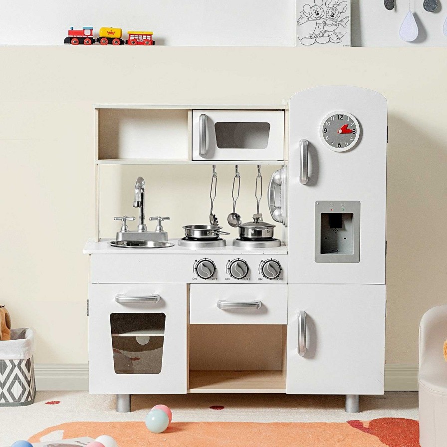 Gear dsvCOSTWAY | Vintage Play Kitchen With Realistic Water Dispenser