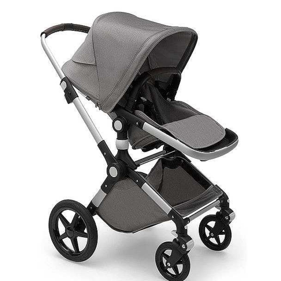 Strollers opBUGABOO | Bugaboo Lynx Mineral Complete - Alu/Light Grey + Breezy Sun Canopy Misty Grey