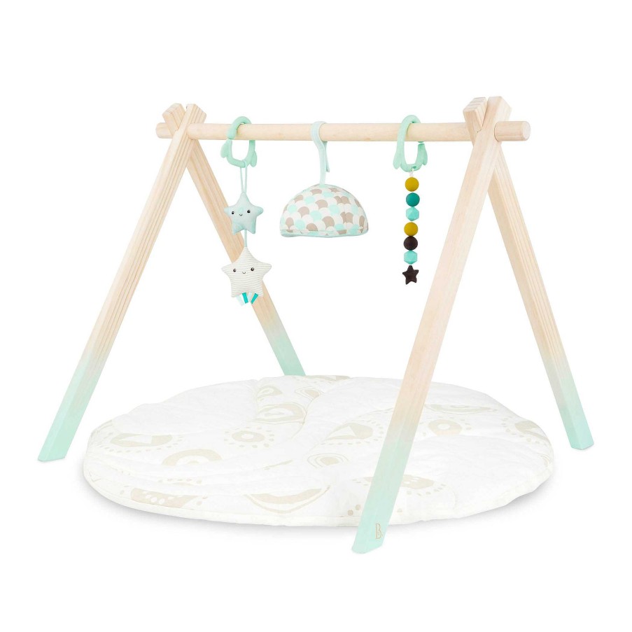 Gear lqINDIGO | Wooden Baby Play Gym Activity Mat - Starry Sky