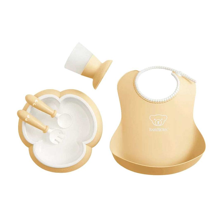 Gear lqBABYBJORN | Baby Dinner Set - Powder Yellow