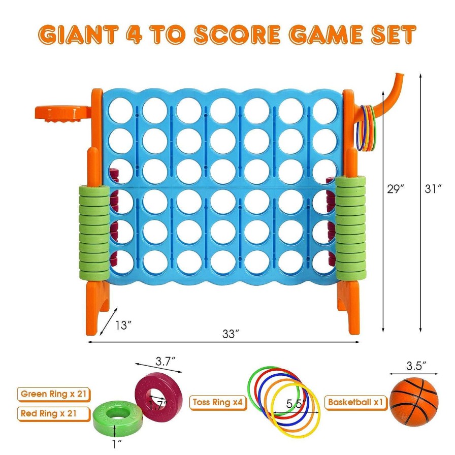 Gear dsvCOSTWAY | 2.5 Feet 4-To-Score Giant Game Set