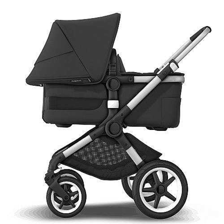 Strollers opBUGABOO | Fox 3 Complete Aluminum/Midnight Black & Sun Canopy Midnight Black Bundle