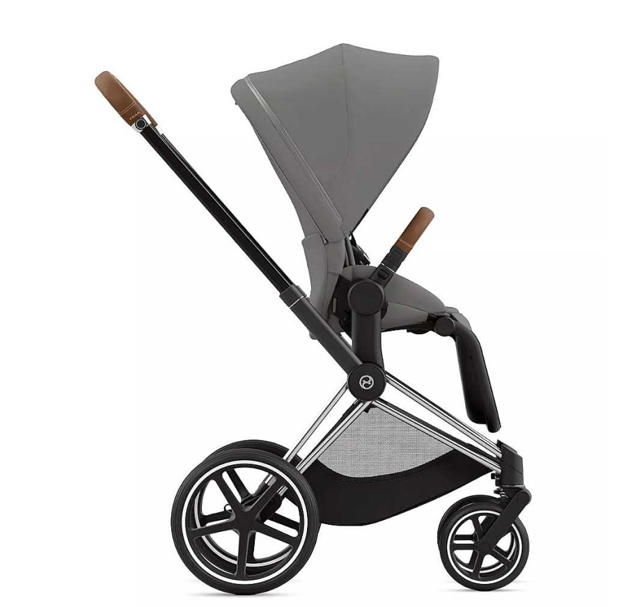 Strollers opCOLUMBUSTP | Priam 4 Stroller - Chrome Frame With Soho Grey Seat