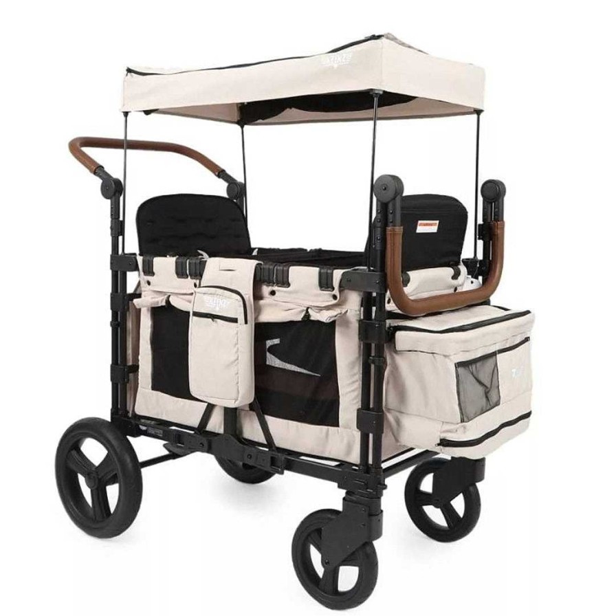 Strollers opBESTLIFEKIDS | Keenz Xc+ - Luxury Comfort Stroller Wagon 4 Passenger Cream