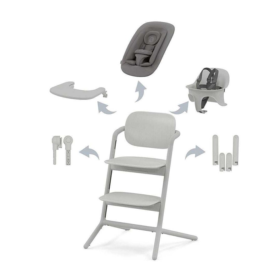 Gear opCOLUMBUSTP | Lemo 4-In-1 High Chair- Suede Grey