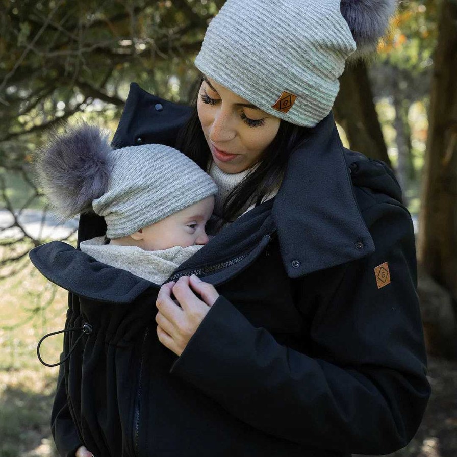 Gear dsvGUSTINEBABYCARRIER | 3-In-1 Winter, Fall & Spring Coat With Extension - Black - Xs/S