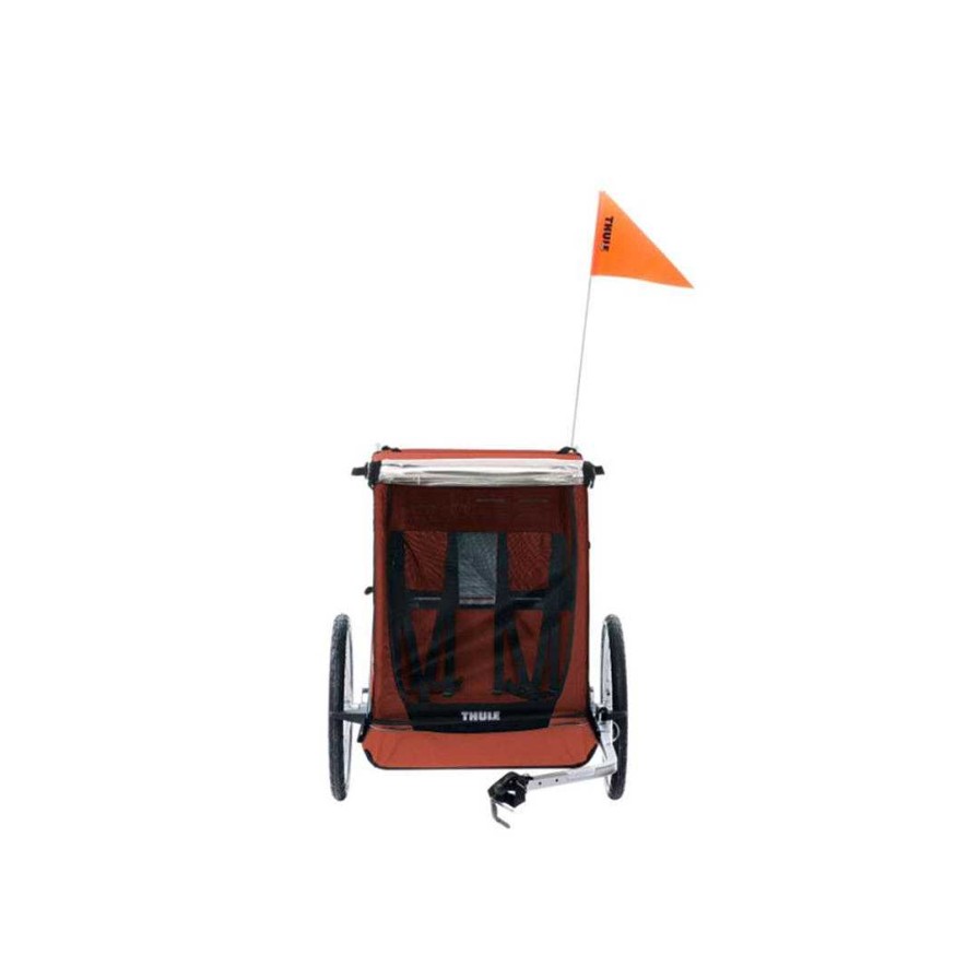 Strollers mapTHULE | Cadence 2-Seat Bike Trailer - Red + Free Rain Cover ($89 Value!)