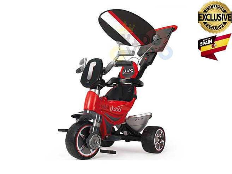 Gear cdsvKidsVIP | Injusa Body Sport Edition 3-Wheel Tricycle With Removable Backrest & Handle - Red