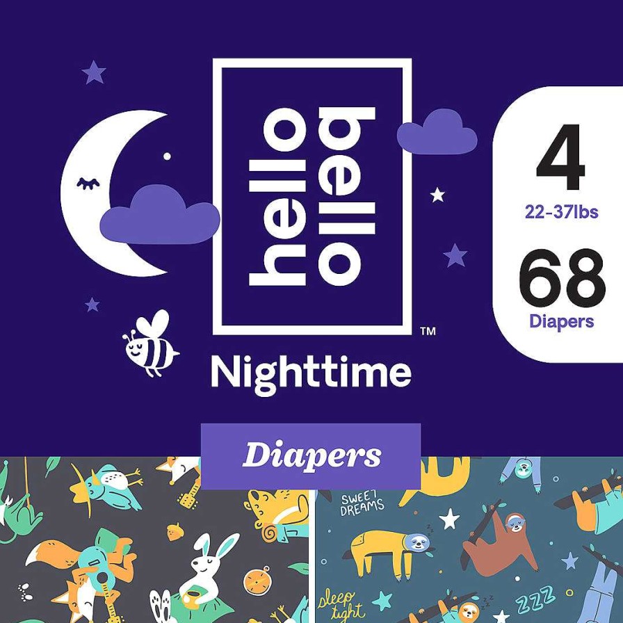 Nursery lqINDIGO | Premium Overnight Diapers - Size 4