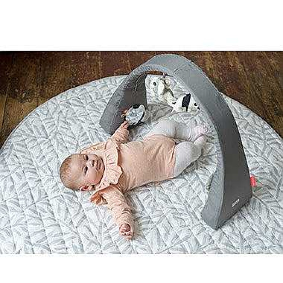 Gear opOYACO | Luxe Diaper-Free Playmat Ocean Series Stone (Grey/White)