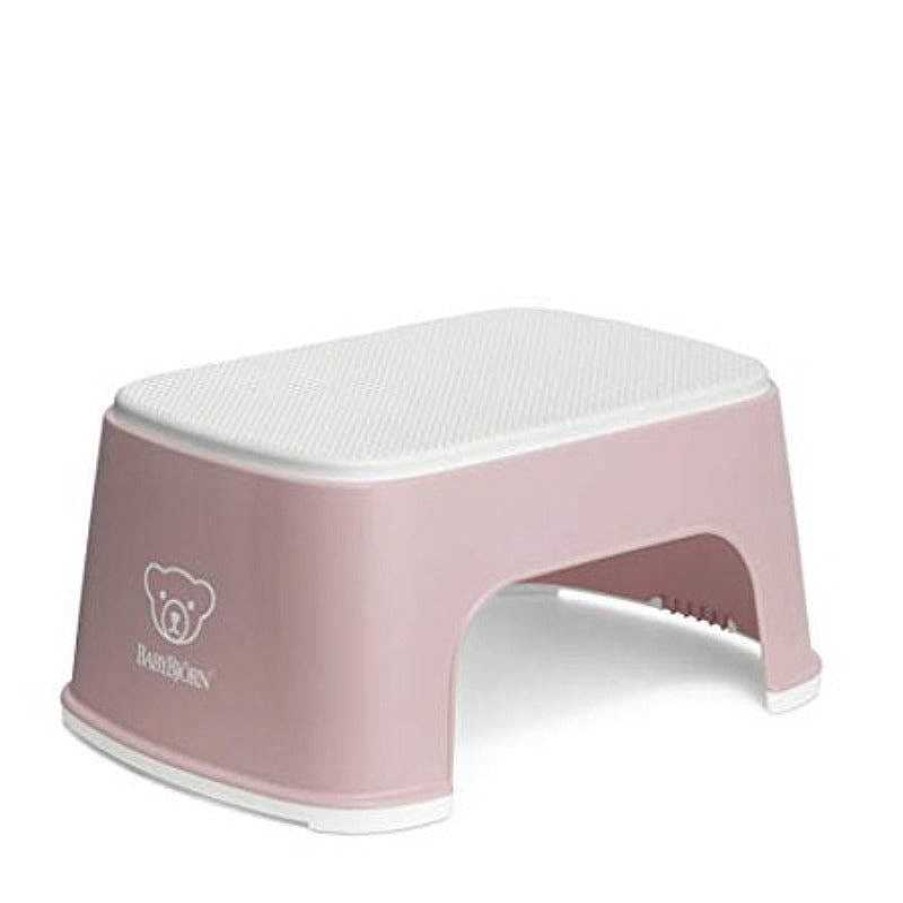 Gear lqBABYBJORN | Step Stool - Powder Pink / White