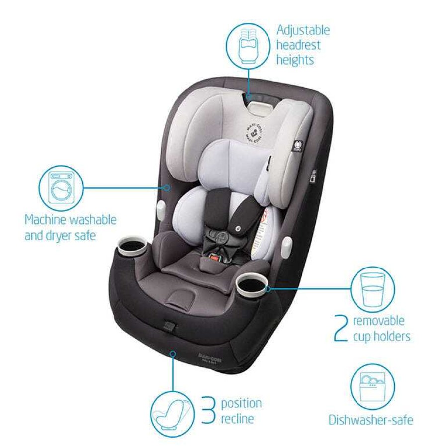 Car Seats obHBC | Pria 3-In-1 Convertible Car Seat - Blackened Pearl (Floor Model) See Details