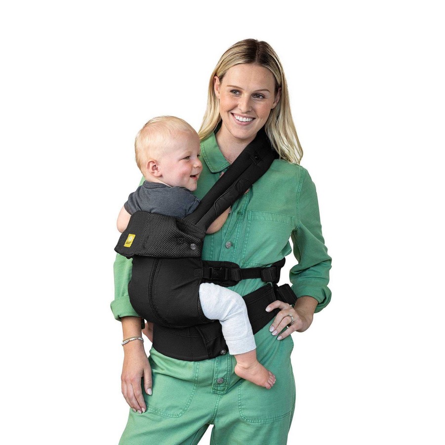 Gear lqINDIGO | Complete All Season Six-Position Ergonomic Baby Carrier - Black