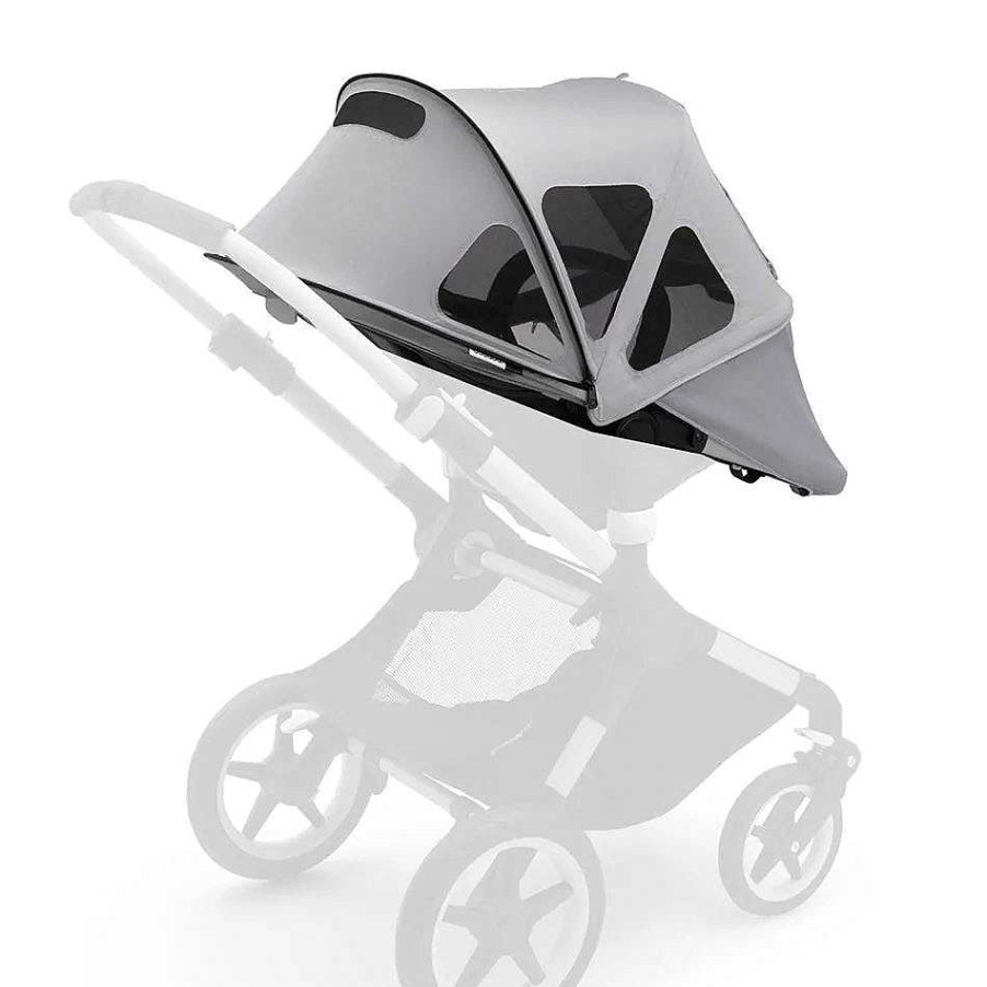 Strollers opBUGABOO | Bugaboo Lynx Complete - Black/ Aluminum + Free Breezy Sun Canopy In Misty Grey