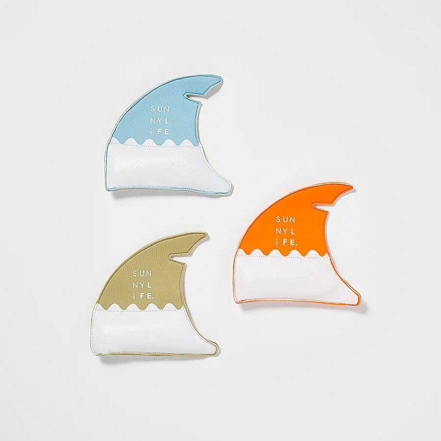 Gear opSUNNYLIFE | Shark Fins Dive Buddies & Terry Beach Hooded Towel Ages 6-9 Surf Bundle