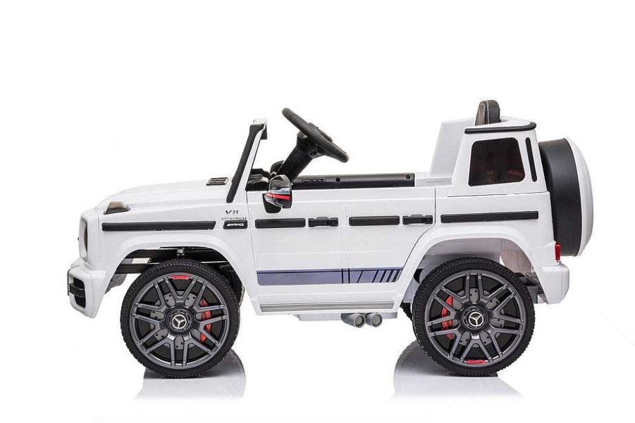 Gear cdsvKIDS ON WHEELZ | Mercedes-Benz Amg G63, 12V Electric Kids' Ride On Car With Parental Remote Control, Led Lights, Leather Seat And Mp3- Kids On Wheelz