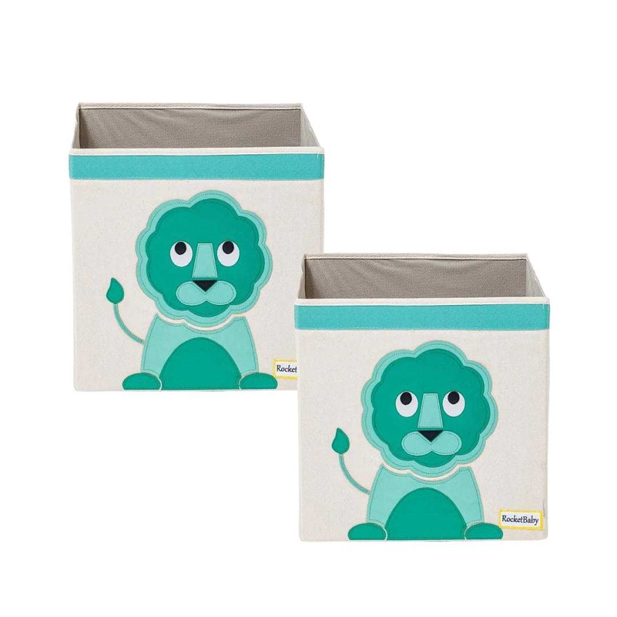 Nursery opOPROCKETBABY | Storage Box 2 Pk - Eddy The Lion