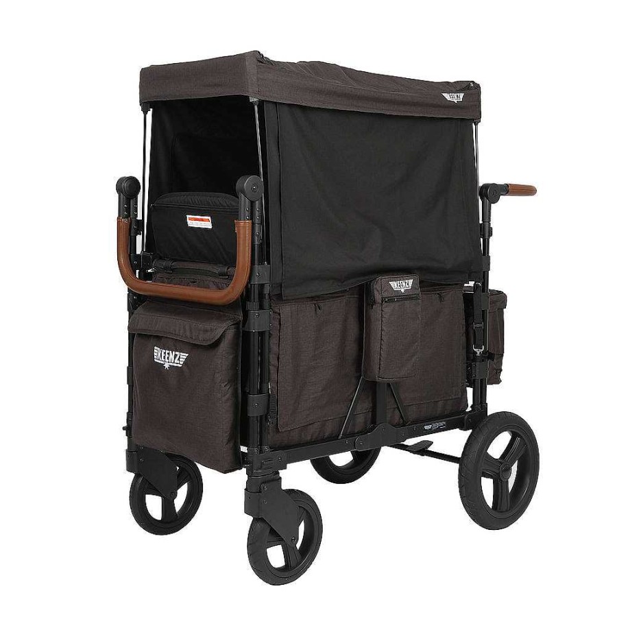 Strollers opBESTLIFEKIDS | Keenz Xc+ - Luxury Comfort Stroller Wagon 4 Passenger - Black