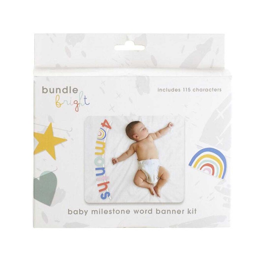 Nursery lqINDIGO | Milestone Letter Banner Kit