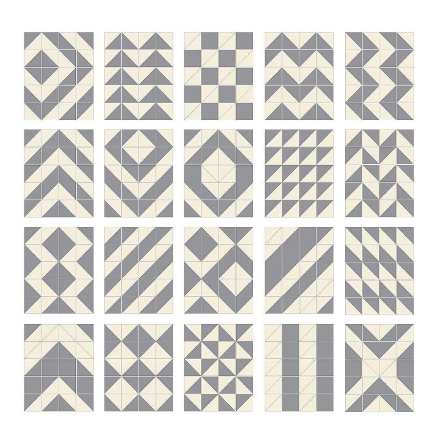 Gear lqINDIGO | Geometric Foam Floor Tiles - 72 Pcs