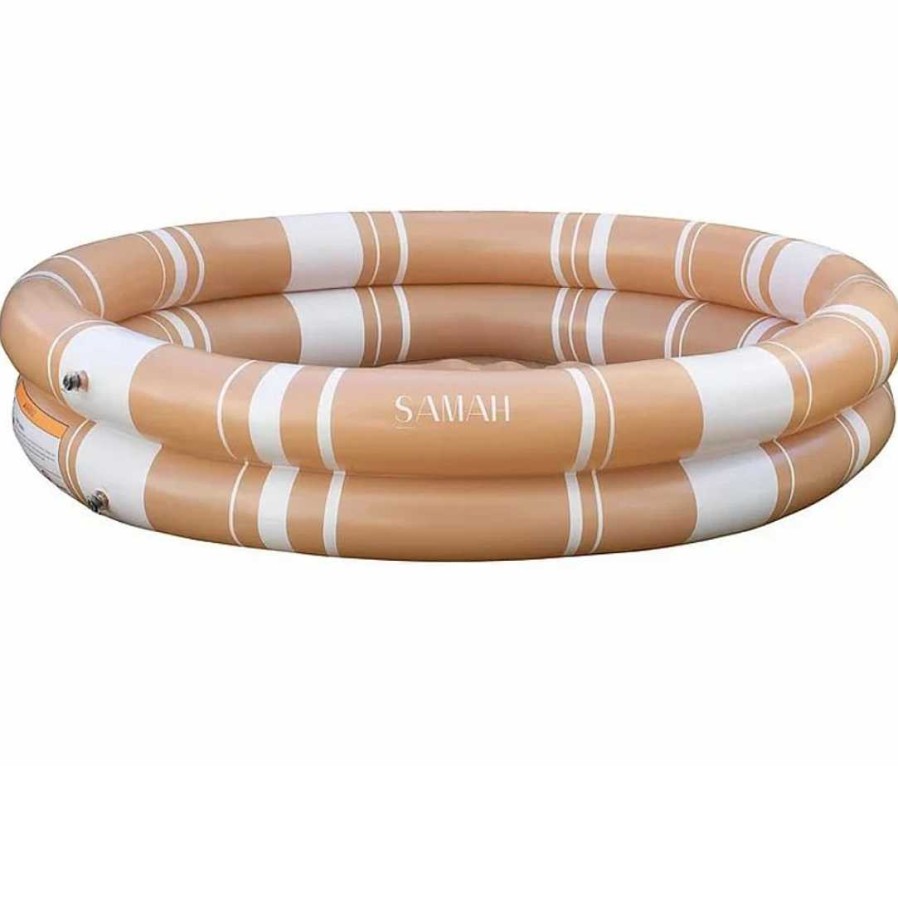 Gear opHELLO SAMAH | Inflatable Pool - Cinnamon Stripe