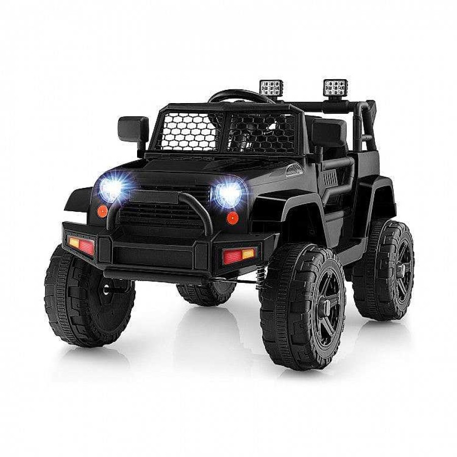 Gear dsvCOSTWAY | 12V Kids Ride On Truck With Remote Control And Headlights - Black