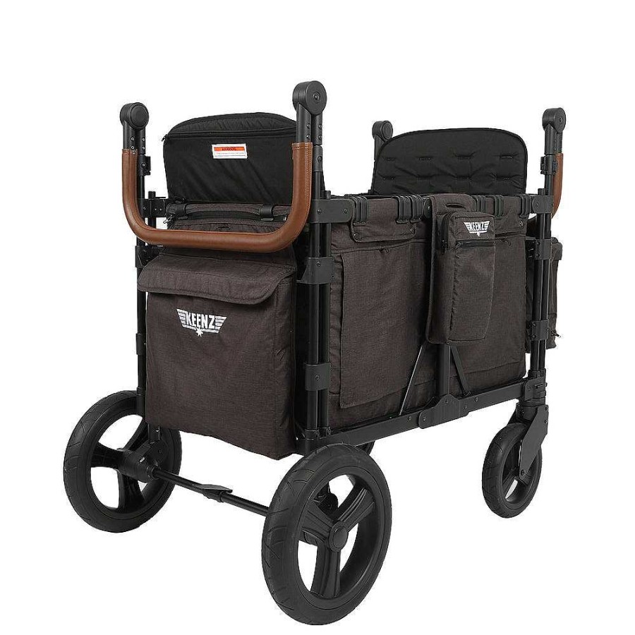 Strollers opBESTLIFEKIDS | Keenz Xc+ - Luxury Comfort Stroller Wagon 4 Passenger In Black