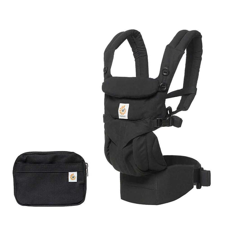 Gear obERGOBABY | Omni 360 Cotton Baby Carrier - Pure Black