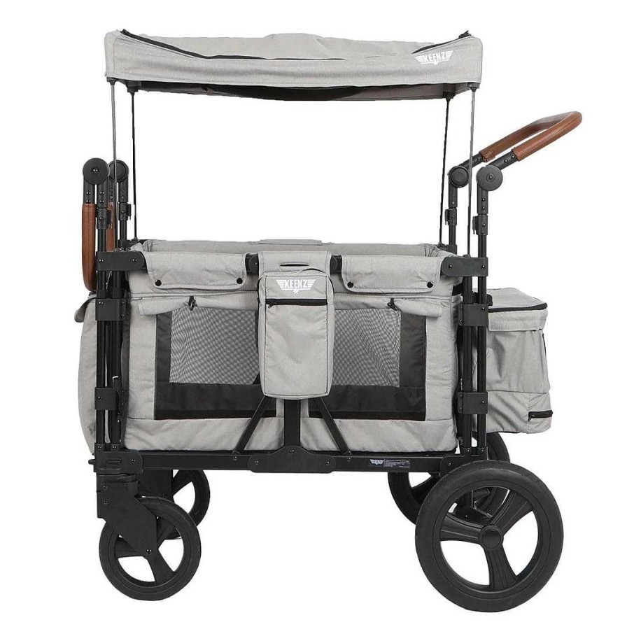 Strollers opBESTLIFEKIDS | Keenz Xc+ - Luxury Comfort Stroller Wagon 4 Passenger Smoke Gray